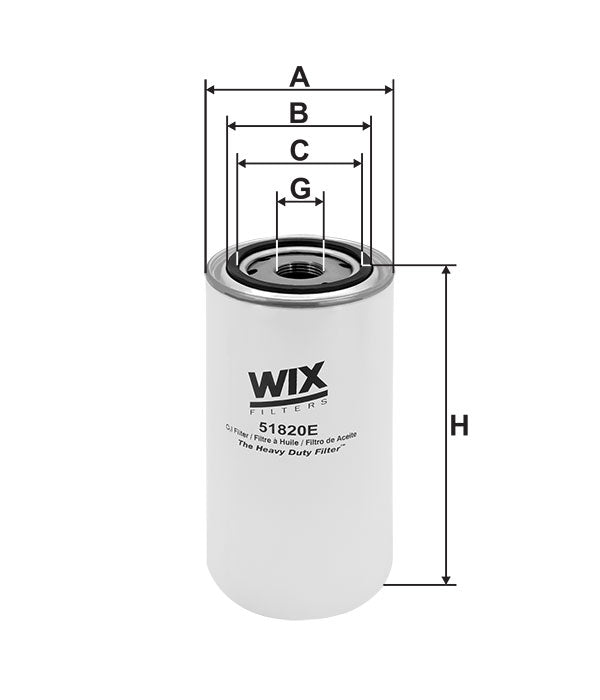 Filtro Óleo 51820E - WIX