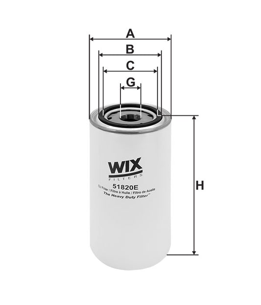 Filtro Óleo 51820E - WIX