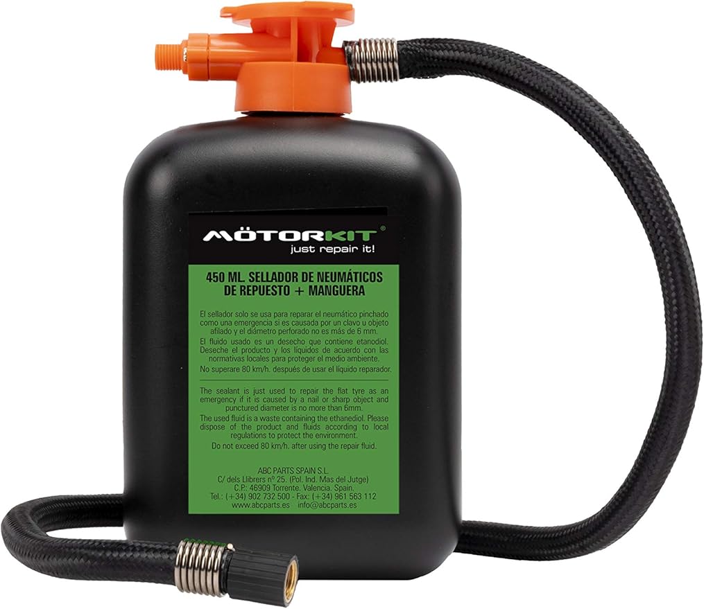 Motorkit MOTOR16525RE Reparador de neumáticos 450 ml