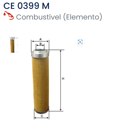 Filtro de Combustível CE0399M - SAMPIYON