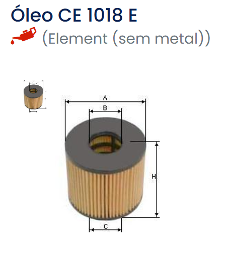 Filtro de Óleo CE1018E - SAMPIYON