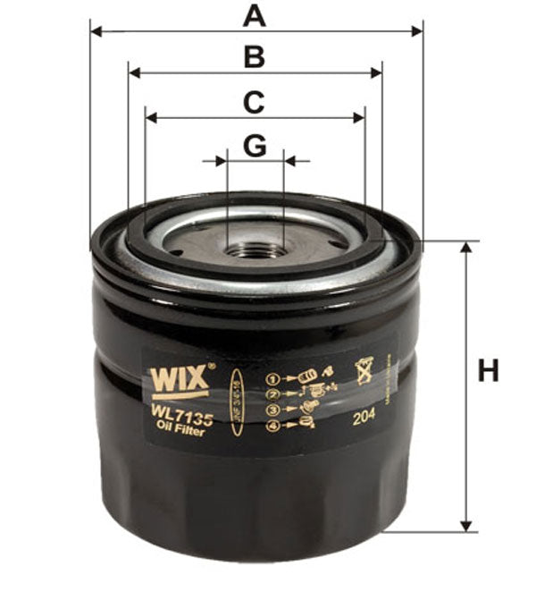 Filtro Óleo WL7135 - WIX