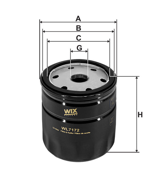 Filtro Óleo WL7172 - WIX