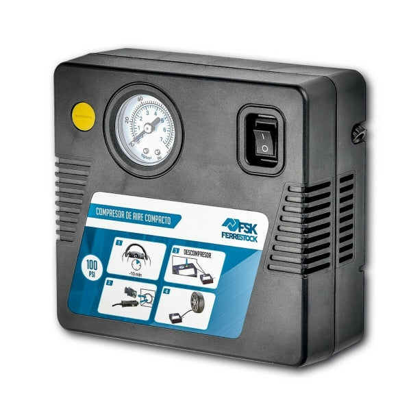 Compressor de Ar Ferrestock 100 PSI 12 V